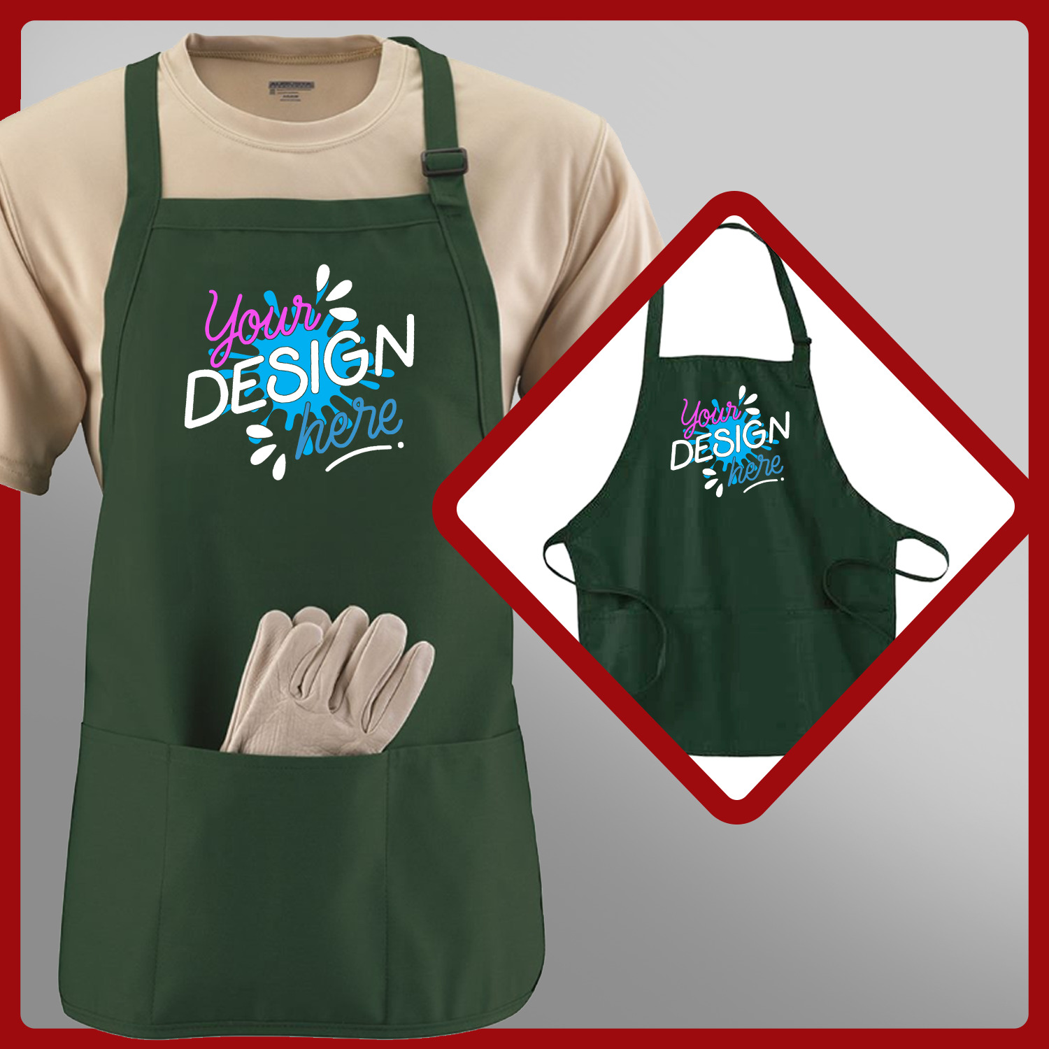 Augusta Sportswear - Medium Length Apron with Pouch - 4250